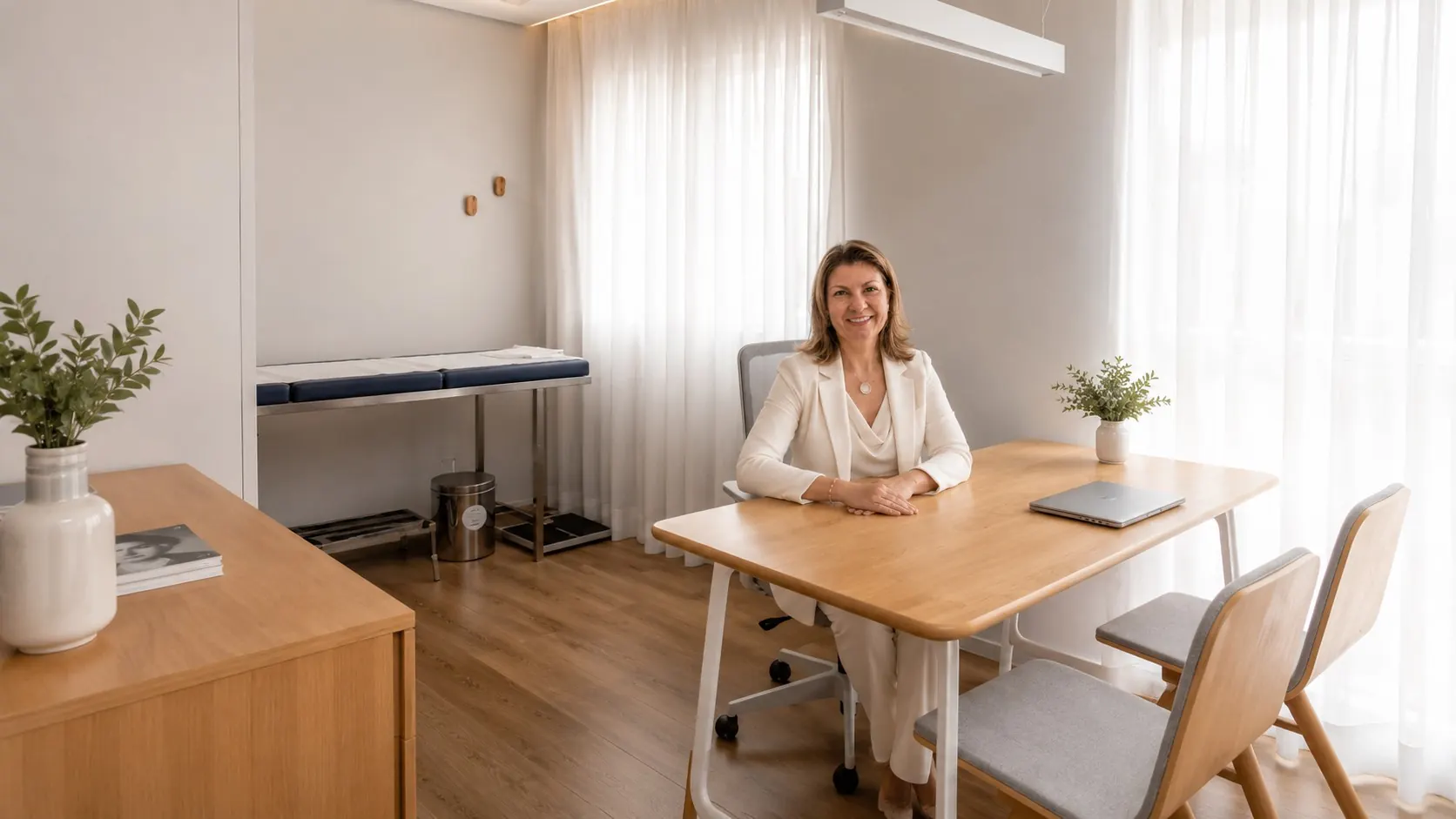 Consultório da Dra. Karina Zold em Campinas, espaço de atendimento dermatológico particular